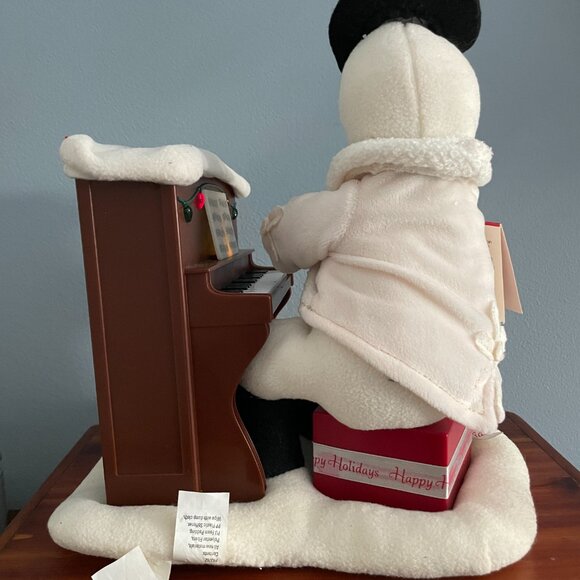 HALLMARK Jingle Pals Plush Piano Playing Singing Snowman Lights WORKS - Picture 4 of 9